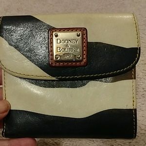 Dooney and Bourke zebra bi-fold wallet